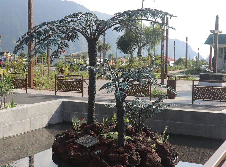 Le jardin urbain du centre du village